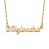 Pendant Necklaces Alejandra Name Necklace For Women Stainless Steel Jewelry Gold Plated Nameplate Chain Femme Mothers Girlfriend Gift