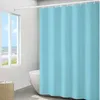 Polyester Toilet el Solid Color Bathroom Curtain Waterproof Mildew Thickened Plain Shower Set 240105