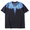 Designer T-shirt Femmes Hommes T-shirts Summer Cotton Tops Classic Tide Phantom Wings Graphic Tee Coloré Plume Lightning Blade Couple Demi-manches T-shirts