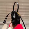 2024 Mini Signature Bucket Bags drawstring designer bag woman crossbody bag Plain Embroidery Totes Leather 5A