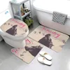 Antislip badmatta badrum liten matta växt dekorativ fot ingång dörr kök sovrum badkar toalett matta 240105