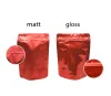 Partihandel Gloss Matt Återställbar lukt Proof Påsar Folie Pouch Mylar Candy Sugar Edible Flat Laser Color Packaging Bag Party Favor Food Storage