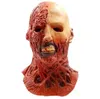 Maschere all'ingrosso 2017 Halloween Horror Zombie Mask The Resident Evil Spaventoso Dead Man Lattice Maschere per la testa Adulto Masquerade Party Cosplay Costu