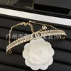 Designer Choker Halskette Wasser Diamant Halskette Chaneles Leichte Luxus Französische Buchstabenkragen Instagram Populär Modekragen Kette kleiner Duft