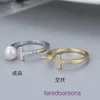 Tifannissm Designer Pierścienie dla kobiet sklep internetowy Korean S925 Srebrny pierścionek liter