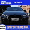 Bilstyling Strålkastare DRL DAYTIME Running Light Streamer Turn Signal Indicator FRPNT LAMP för BMW F30 F35 320I 325I LED-strålkastare 13-19