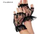 Ostrich Soft Gloves Ladies Short Black Lace Fingerless Gloves Net Goth Gothic Fancy Dress Weddingg tights stockings 20198779269