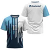 T-shirts pour hommes Badminton Tennis de table Vêtements d'entraînement Mode Tie-dye Harajuku Femme T-shirts Fitness en plein air Manches courtes Haut col en o