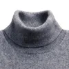 Turtleneck Men Cashmere Cotton Blend Pullover Jumper Autumn Winter Vetement Homme Ropa Hombre Pull Hiver tröja XXXL 240104