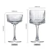 2PCS Elysia Champagne Cups Goblet Cocktail Glasses Martini Glass Zestaw 2 240104