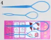 2PCS For Women Girls Kids Hair Accessories Ponytail Creator Topsy Plastic Loop Styling Tools Hair Braid Hot LL