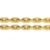 Couleur or 10mm de large bouton ovale forme liens chaîne collier ras du cou pour femmes hommes bijoux de luxe chaînes de cou goutte 240104