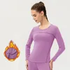 Chemises actives femmes chemise de Yoga à manches longues polaire chaud course Jogging exercice formation respirant mince Fitness Sport hauts Logo personnalisé