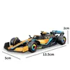 Bburago 1 43 #4 Lando Norris McLaren McL36 #3 Daniel Ricciardo Alloy Luxury Vehicle Diecast Car Model Toy 240104