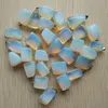 Ringar grossist 50st/parti 2023 Hot Selling Trendy Assorted Natural Stone Mixed Oregelbundna Pendants Charms smycken gratis frakt