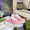 2024 Designer Scarpe casual Sneakers Donna Tinta unita Stringate Fondo piatto Piccole scarpe in pelle bianca Suole spesse Scarpe a punta rotonda Donna Scarpe da tavolo per studenti taglia 35-44