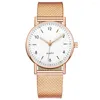 Wristwatches Luminous Watch For Women Luxury Stainless Steel Watches Simple Ladies Digital Quartz Wrist Relogio Feminino