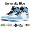 Basketskor Jumpman 1 1S High Chicago Red Lost Found College Grey UNC Court Purple Dark Mocha Bred Lucky Green Black White Mens Womens Trainer Sneakers With Box