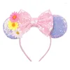 Hair Accessories Girls Mouse Hairband za 5 łuków duże cekiny Uszy DIY DZIECKO PABŁA BUTIKA BUTIKE DOSTOP