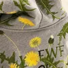 Herenhoodies Designer Hoodie Herfst en Winter Borduren Paardebloem Bloemenpatroon Heren Dames Casual los sweatshirt met capuchon