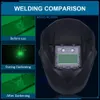 DIN4/9-13 Automatyczna Maska spawalnia baterii Solar Electric Tig MIG Spawanie Hełm Auto Dmrządzenie Kask 240104