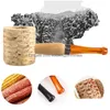 Smoking Pipes Corn Cob Pipe Mini Disposable Natural Corncob Herb Tobacco Hammer Spoon Cigarette Filter Tools 85Mm Length Smoke Drop Dhqpi