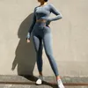 Racing Jackets Women Seamless Yoga Set Sport Suit Gymwear Workout Clothes Long Sleeve Gym Crop Top High Waist Leggings Fitness Sports Wear