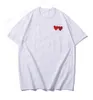 Fashion Brand Garcons CDG T shirt classics Designer lovers Mens women Love Heart Com Des Play Short Sleeve 100% Cotton Unisex Crew neck T-shirt Tee Hot Selling Tops