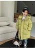 38Y hiver coréen enfants XLong Style vers le bas coton rembourré vestes bébé garçons filles fermeture éclair vêtements à capuche enfants épais chaud Parkas 240104
