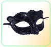 Mulheres Meninas Sexy Black Lace Edge Venetian Masquerade Hallowmas máscara máscaras de máscaras com brilho brilhante máscara de festa de dança mask4727040