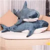 Animaux en peluche animaux en peluche 60 cm oreiller de sommeil de requin compagnon de voyage jouet cadeau jouets de poisson animal mignon pour enfants cadeaux de livraison directe Dh9L