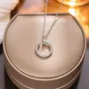 Designer Screw Pendant Necklace Love Series Fashion Luxury Jewelrys Carer Original Trendy 18K Gold Diamond for Women Men Necklace Silver Jewelry Necklaces 6HR0