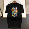 Luksusowa marka 26 angielskich liter drukowania koszulki dla mężczyzny Summer vintage unisex 11K T-shirt Y2K Tops krótkie rękawie mężczyzn 240105