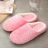 Slippers Fashion Women's House Slip-on Indoor Casual Shoes Snow Slipper Soft Plush Bedroom Ladies Cotton