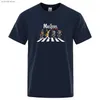 メンズTシャツのファンクイーンロックロードのマスターズ面白い印刷物Tシャツの男性夏の通気性短袖ルーズ特大のTシャツカップルTEES T240105
