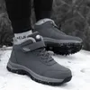 Bottes hommes 'sans lacet chaussures d'hiver pour hommes imperméable cheville mâle neige Botines randonnée Femininas 2023 240105