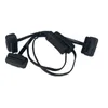 OBD2 extension cable with switch Ultrathin noodles Elbow type automotive OBD connector adapter flat wire