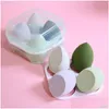 Sponges Applicators Cotton Makeup Blender Cosmetic Puff Sponge With Storage Box Foundation Powder Beauty Tool Women Make Up Concealer Otlbg