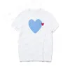 Marchio di moda Garcons CDG T-shirt lettera Amanti del designer Uomo donna Love Heart Com Des Play Manica corta in cotone Unisex Streetwear T-shirt girocollo Tee Hot Tops