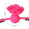 Flor mordaça silicone respirável rosa bola mordaça bondage flor boca aberta gags fixação oral bdsm adulto brinquedos sexuais para casais jogos 240105