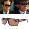Classic Vintage Fashion James Bond 007 Square Style Polariserade solglasögon Män Driving Brand Design Sun Glasses Oculos de Sol206o
