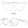 BARCUR Polarized Bamboo Sunglasses Men Wooden Sun Glasses Women Brand Original Wood UV400 De Sol 240104