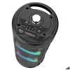 ポータブルスピーカーラージスクエアダンスBluetoothスピーカーLED ColorF Light SoundBar Column KTV Soundbox Wireless Subofer Hifi BoomboxDhakw