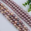 Chaînes 12-15mm naturel rose violet couleur eau douce Edison perles rondes brin