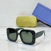 Lunettes de soleil à monture surdimensionnée de styliste, forme ovale, rétro, miroirs décoratifs de couleur claire, ligne de lunettes résistantes aux UV400 de haute qualité, boîte d'emballage d'origine GG1606