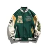 American High Street Embroidered Baseball Jacket Men Retro Hip-hop Loose Couple Clothes Fashion Personalized Motorcycle Uniform 240105