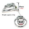 Super Small Stainless Steel Male Chastity Devices with Urethral Tube Stealth Locks Metal Ball Cage Sex Toy for Men