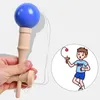 1PC Children's Adult Fun Outdoor Sports kendama Competition Skill Ball Exercise Hand-eye Coordination Toy Wooden Ball Toys 240105