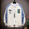 Men jacket spring and autumn casual wild student baseball uniform jackets Korean version of the trend of youth clothes 240105