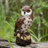 Creative Resin Owl Statue Bird Garden Sculpture Art Figurine Decorations for Indoor/Outdoor Lawn Yard Porch Desktop Ornaments 240105